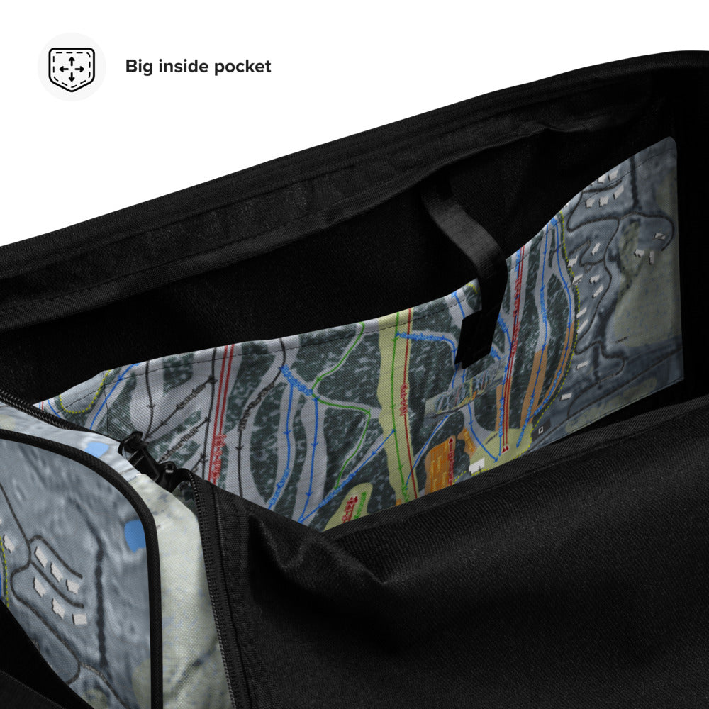 Peekn Peek, New York Ski Trail Map Duffle Bag - Powderaddicts