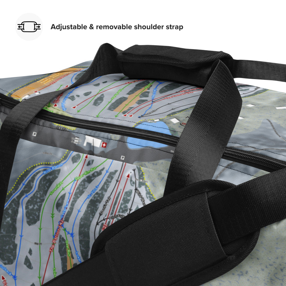 Mount Peter, New York Ski Trail Map Duffle Bag - Powderaddicts