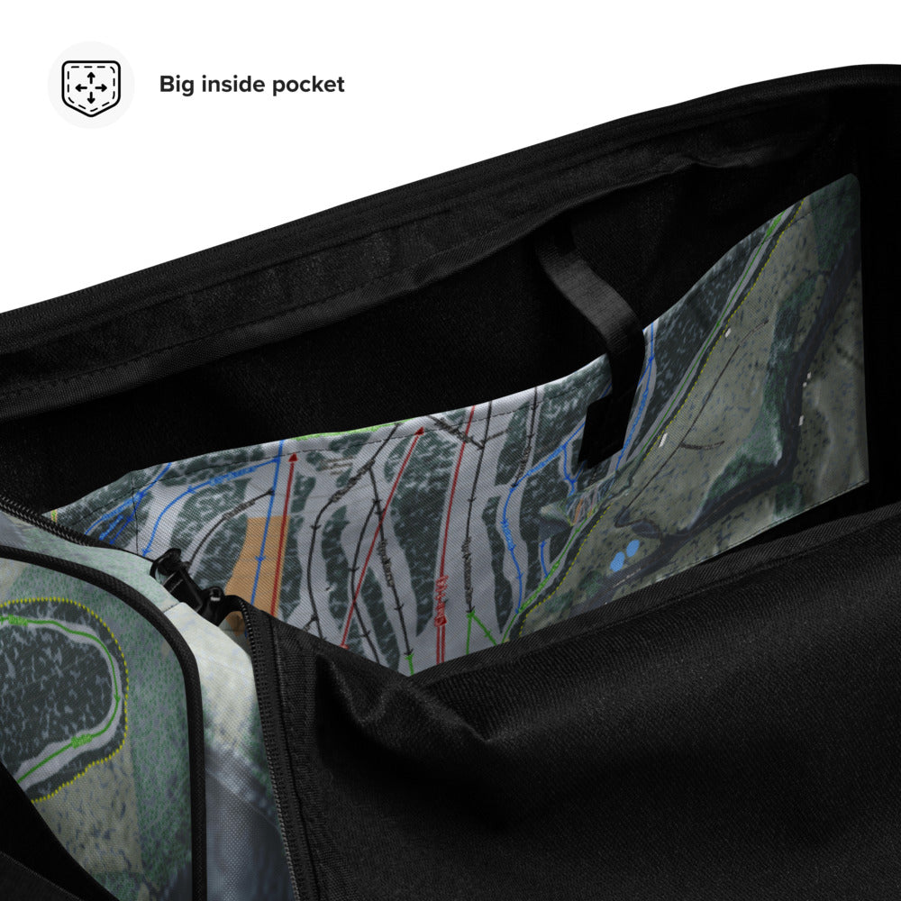 Swain, New York Ski Trail Map Duffle Bag - Powderaddicts