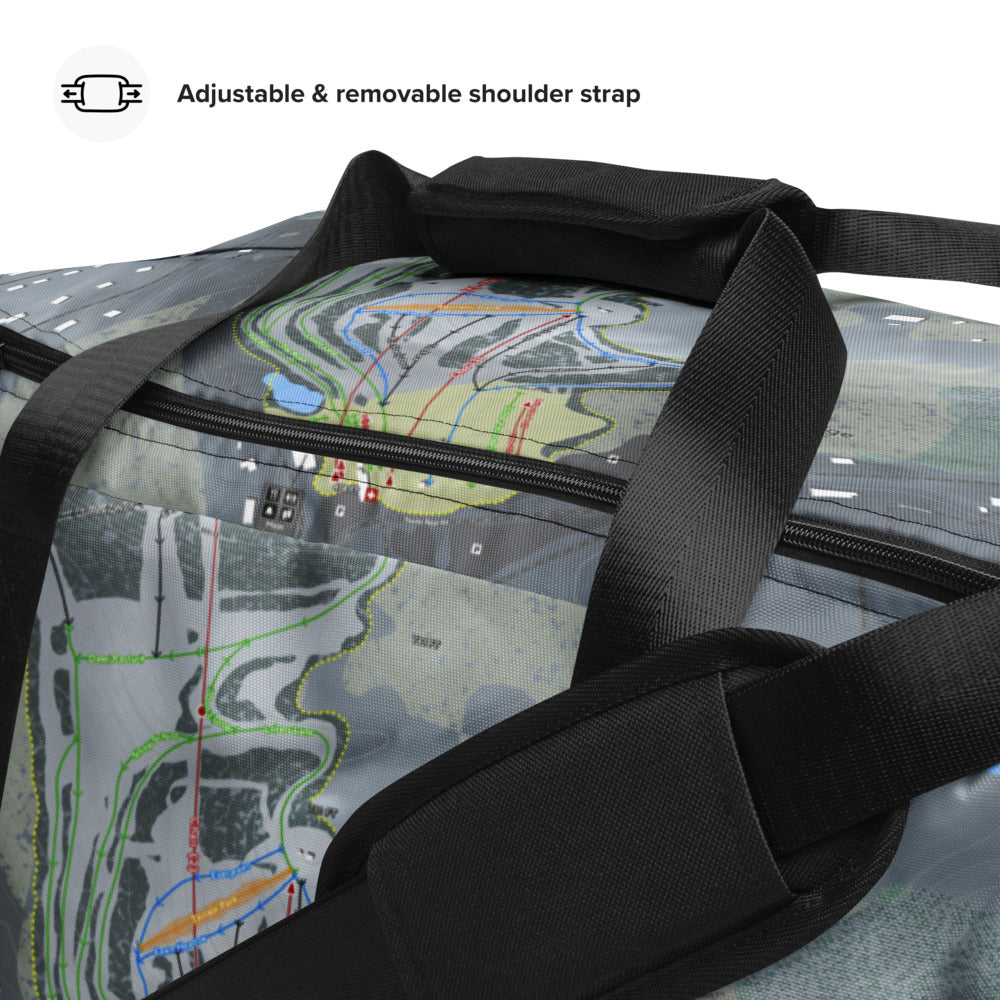 Thunder Ridge, New York Ski Trail Map Duffle Bag - Powderaddicts