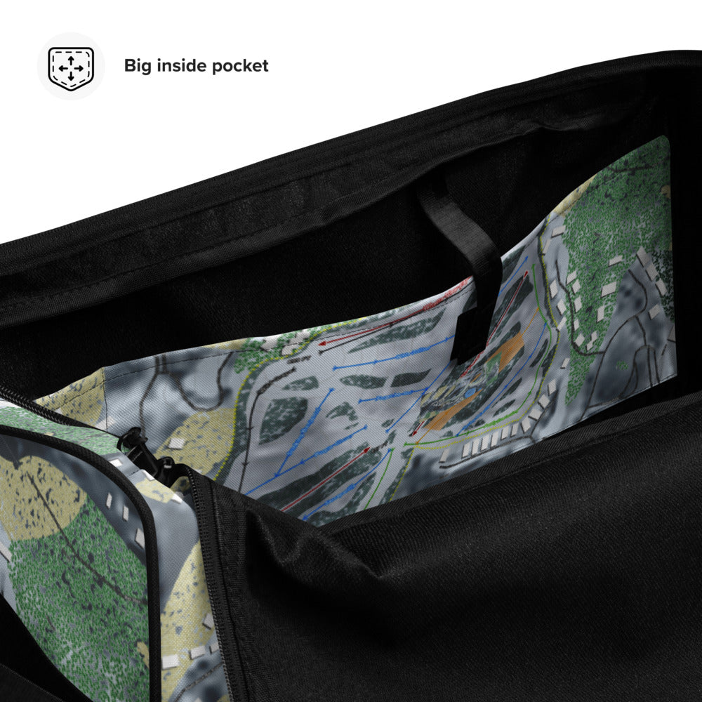 The Homestead, Michigan Ski Trail Map Duffle Bag - Powderaddicts