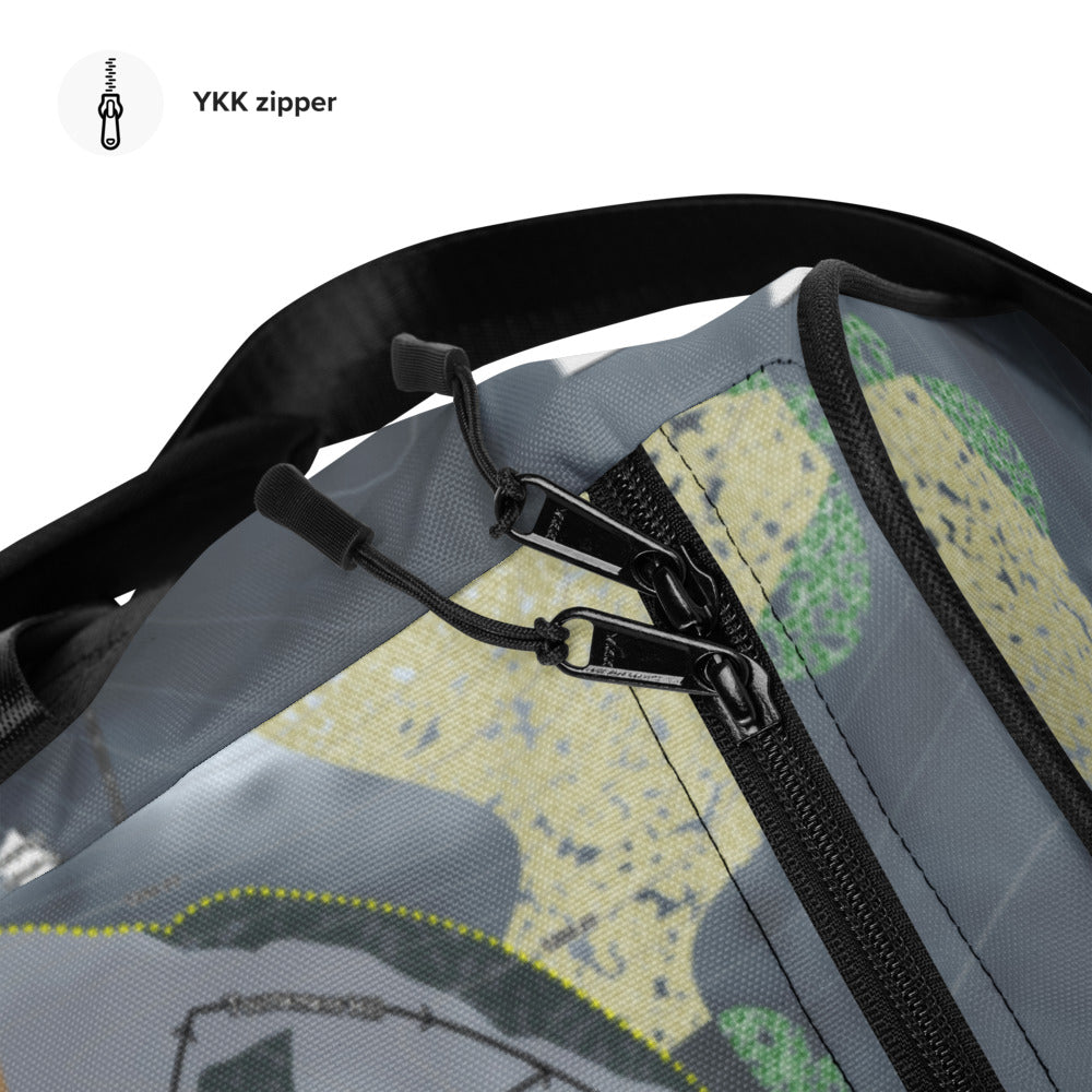 Treetops, Michigan Ski Trail Map Duffle Bag - Powderaddicts