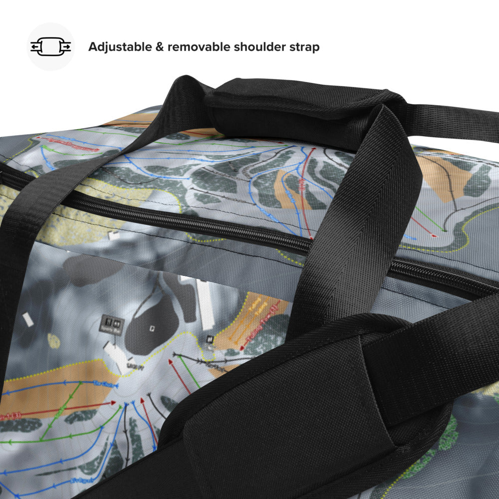 Treetops, Michigan Ski Trail Map Duffle Bag - Powderaddicts