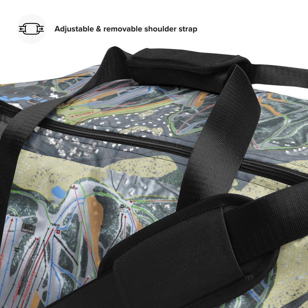 Boyne Mountain, Michigan Ski Trail Map Duffle Bag - Powderaddicts