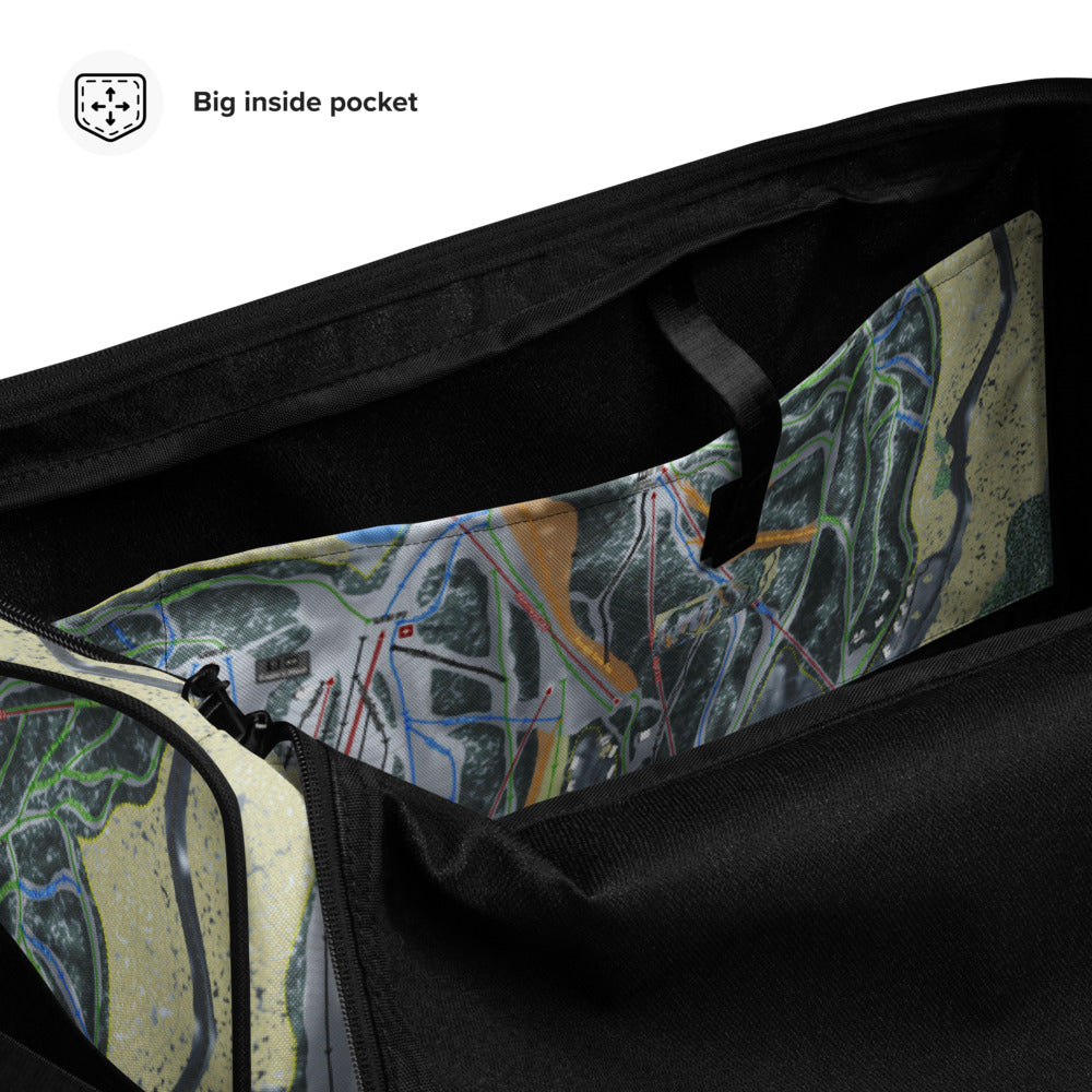 Boyne Mountain, Michigan Ski Trail Map Duffle Bag - Powderaddicts