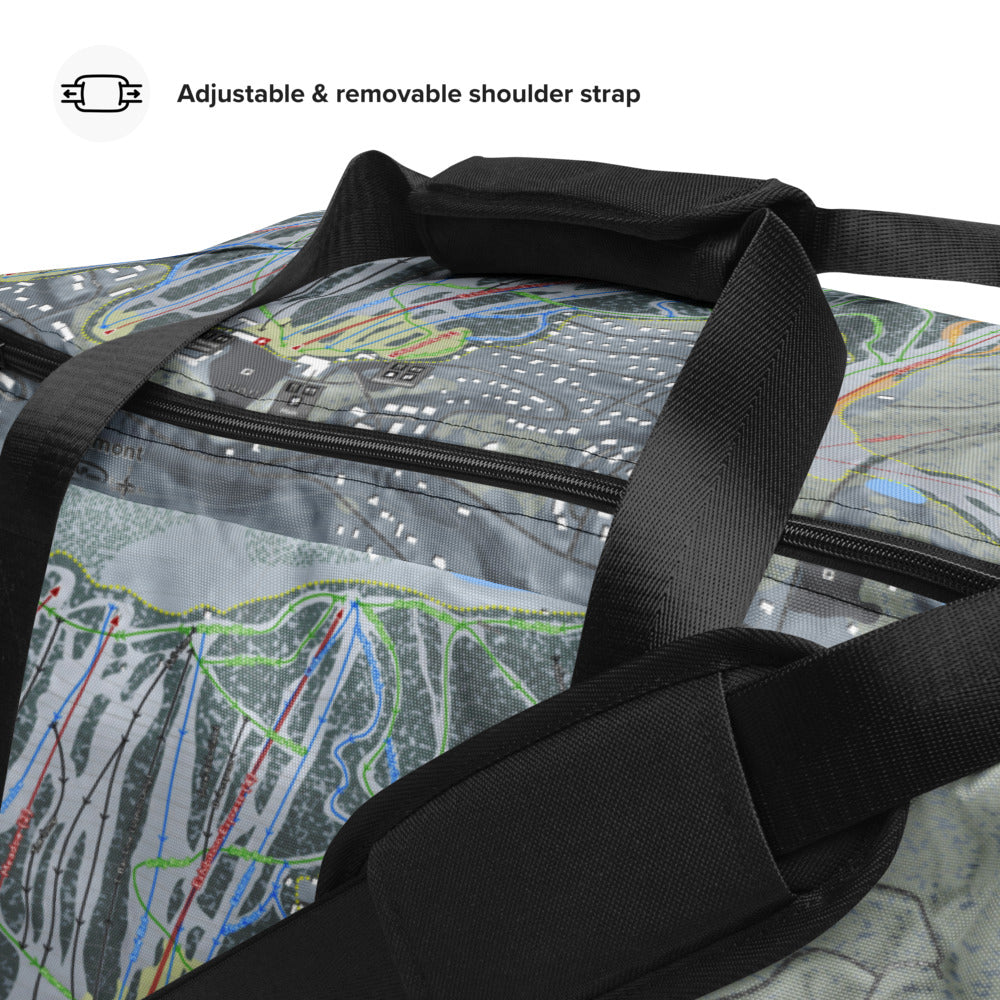 Holimont, New York Ski Trail Map Duffle Bag - Powderaddicts