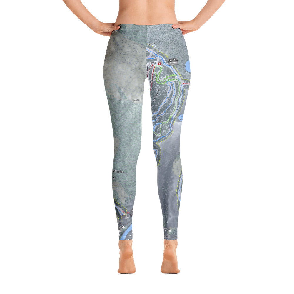 Loon Mountain, New Hampshire Ski Trail Map - Women's Base Layer Bottoms - Powderaddicts