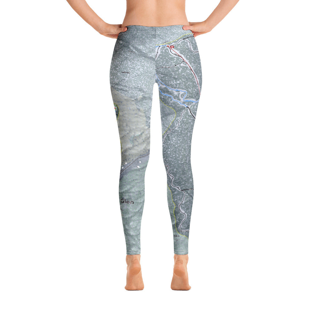 Mad River Glen, Vermont Ski Trail Map - Women's Base Layer Bottoms - Powderaddicts