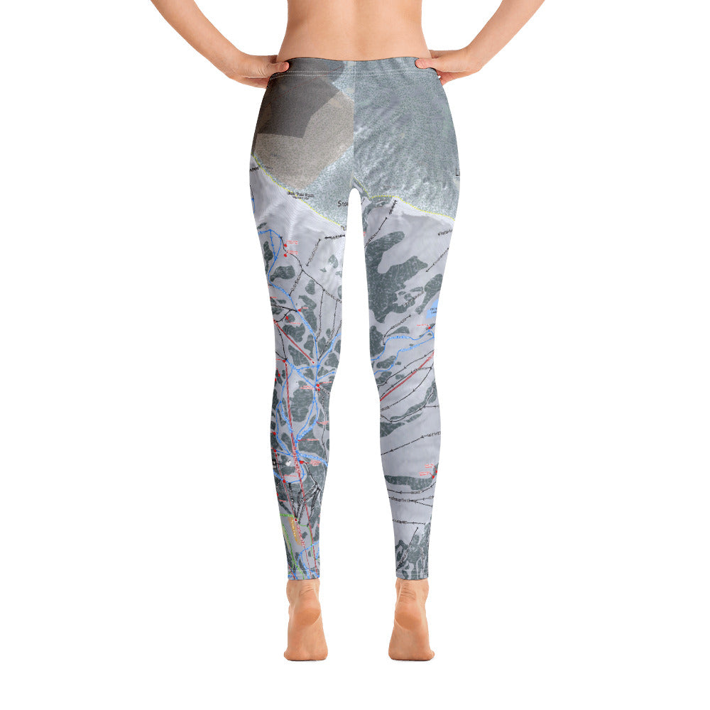 Little Cottonwood Canyon, Utah Ski Trail Map - Women's Base Layer Bottoms - Powderaddicts