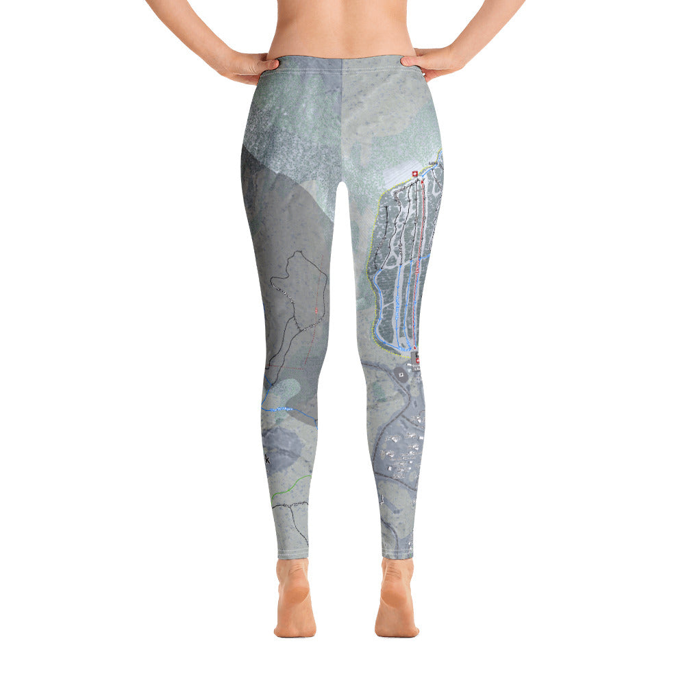 Jay Peak, Vermont Ski Trail Map - Women's Base Layer Bottoms - Powderaddicts