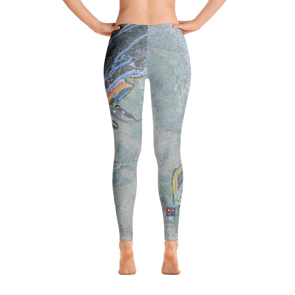 Smuggler's Notch, Vermont Ski Trail Map - Women's Base Layer Bottoms - Powderaddicts