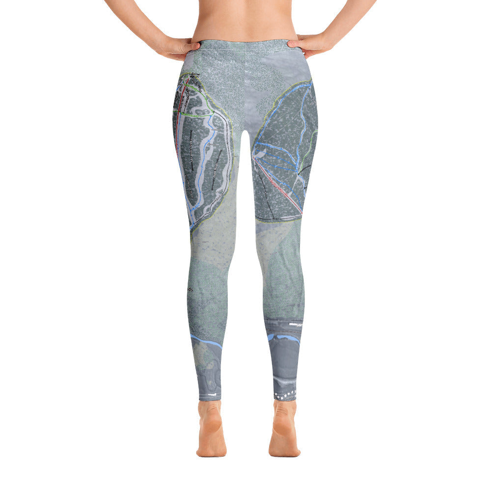 Bretton Woods, New Hampshire Ski Trail Map - Women's Base Layer Bottoms - Powderaddicts