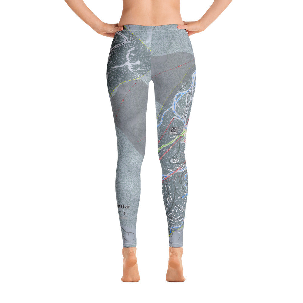 Northstar, California Ski Trail Map - Women's Base Layer Bottoms - Powderaddicts