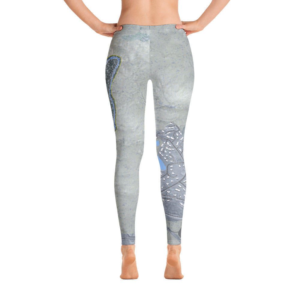 Bromley, Vermont Ski Trail Map - Women's Base Layer Bottoms - Powderaddicts