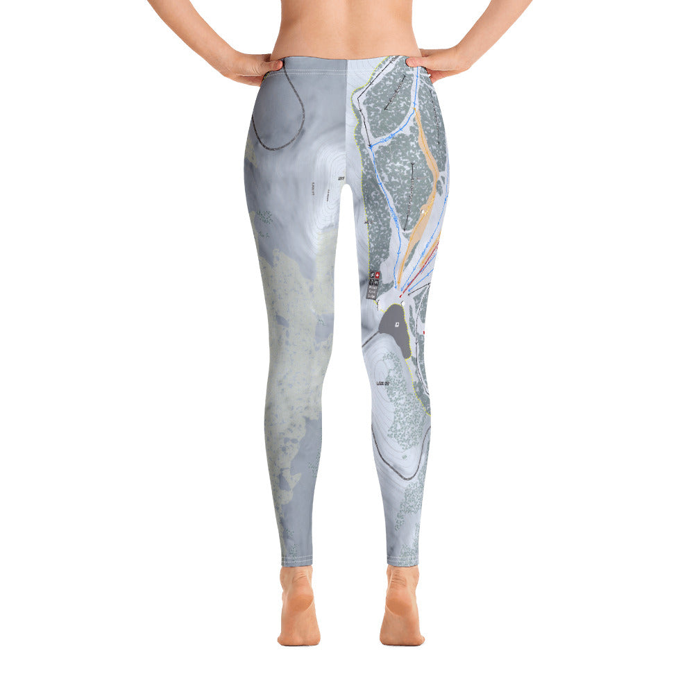 Mt. Rose, Nevada Ski Trail Map - Women's Base Layer Bottoms - Powderaddicts