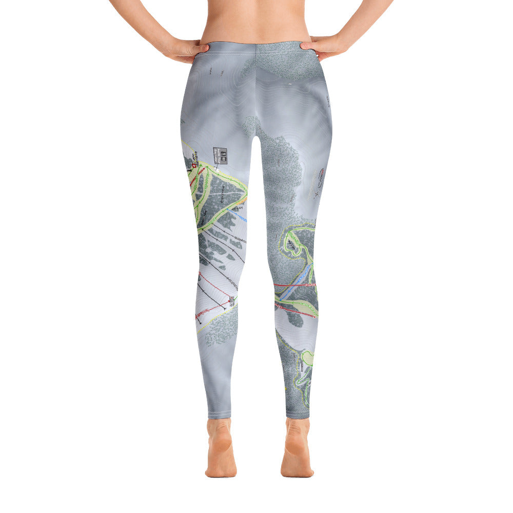 Sun Valley, Idaho Ski Trail Map - Women's Base Layer Bottoms - Powderaddicts