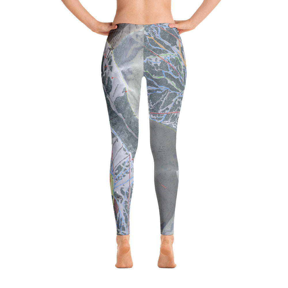 Big Cottonwood Canyon, Utah Ski Trail Map - Women's Base Layer Bottoms - Powderaddicts