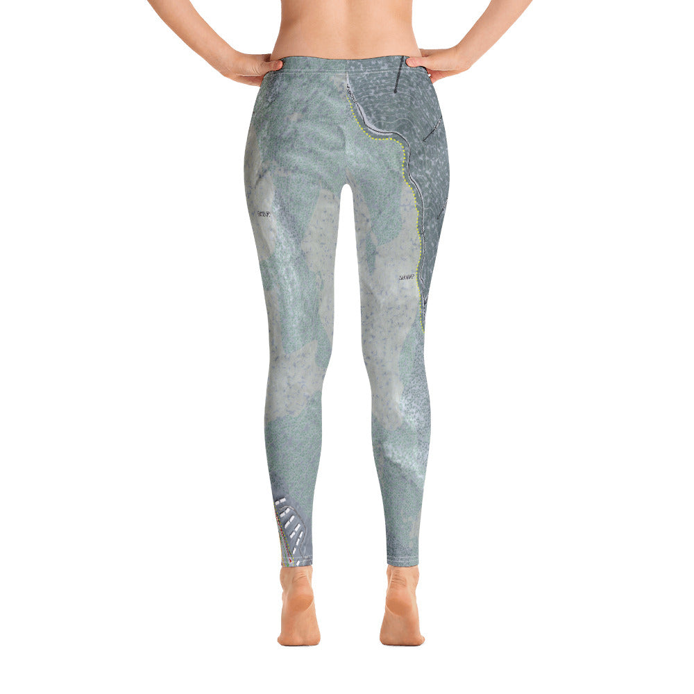 Burke Mountain, Vermont Ski Trail Map - Women's Base Layer Bottoms - Powderaddicts