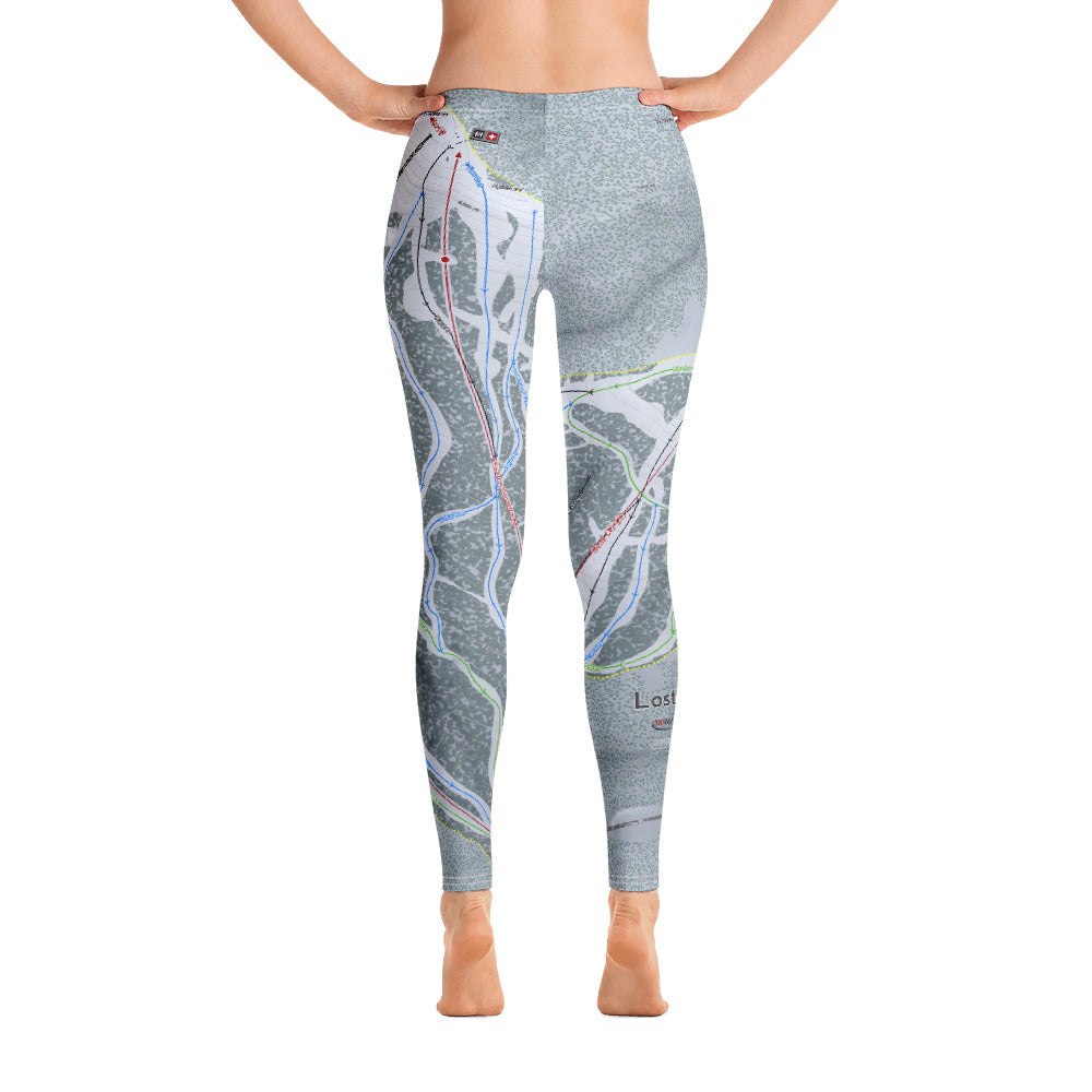 Lost Trail, Montana Ski Trail Map - Women's Base Layer Bottoms - Powderaddicts