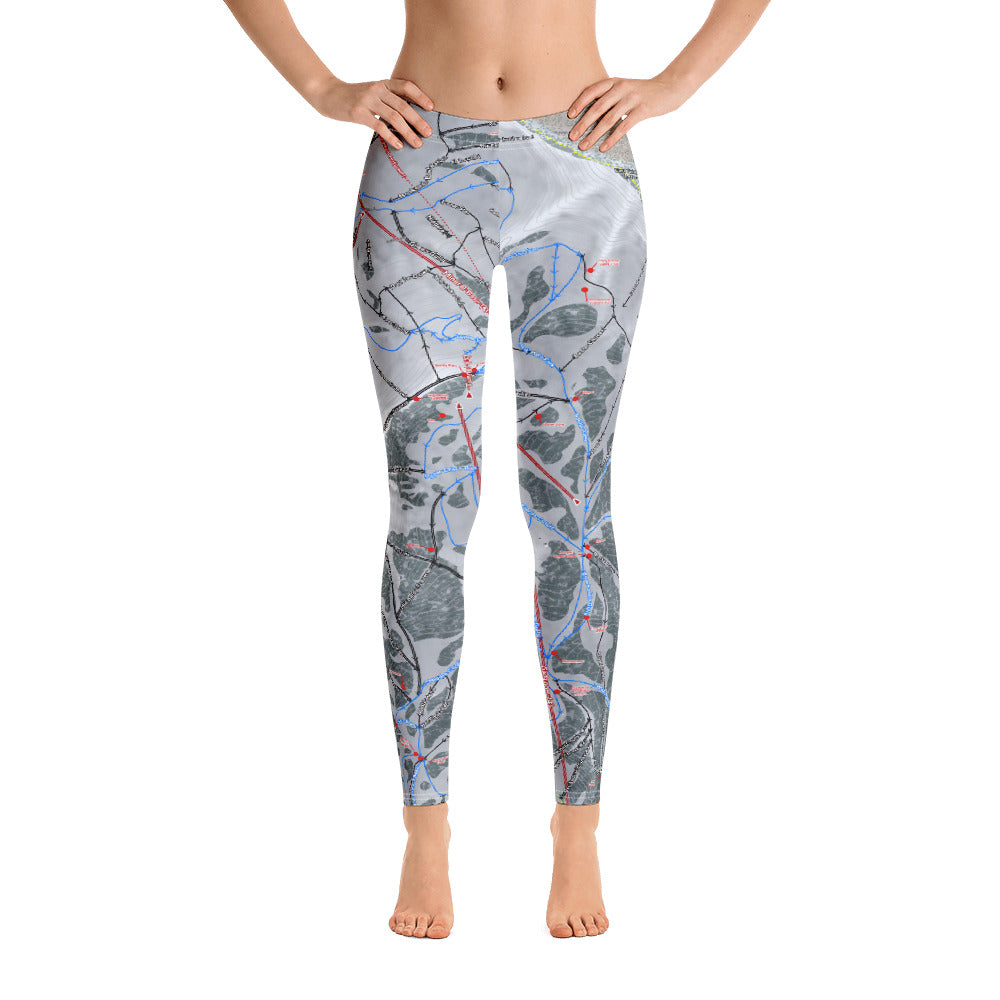 Snowbird, Utah Ski Trail Map - Women's Base Layer Bottoms - Powderaddicts