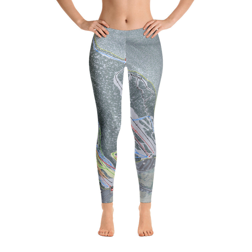 Cannon Mountain, New Hampshire Ski Trail Map -  Women's Base Layer Bottoms - Powderaddicts