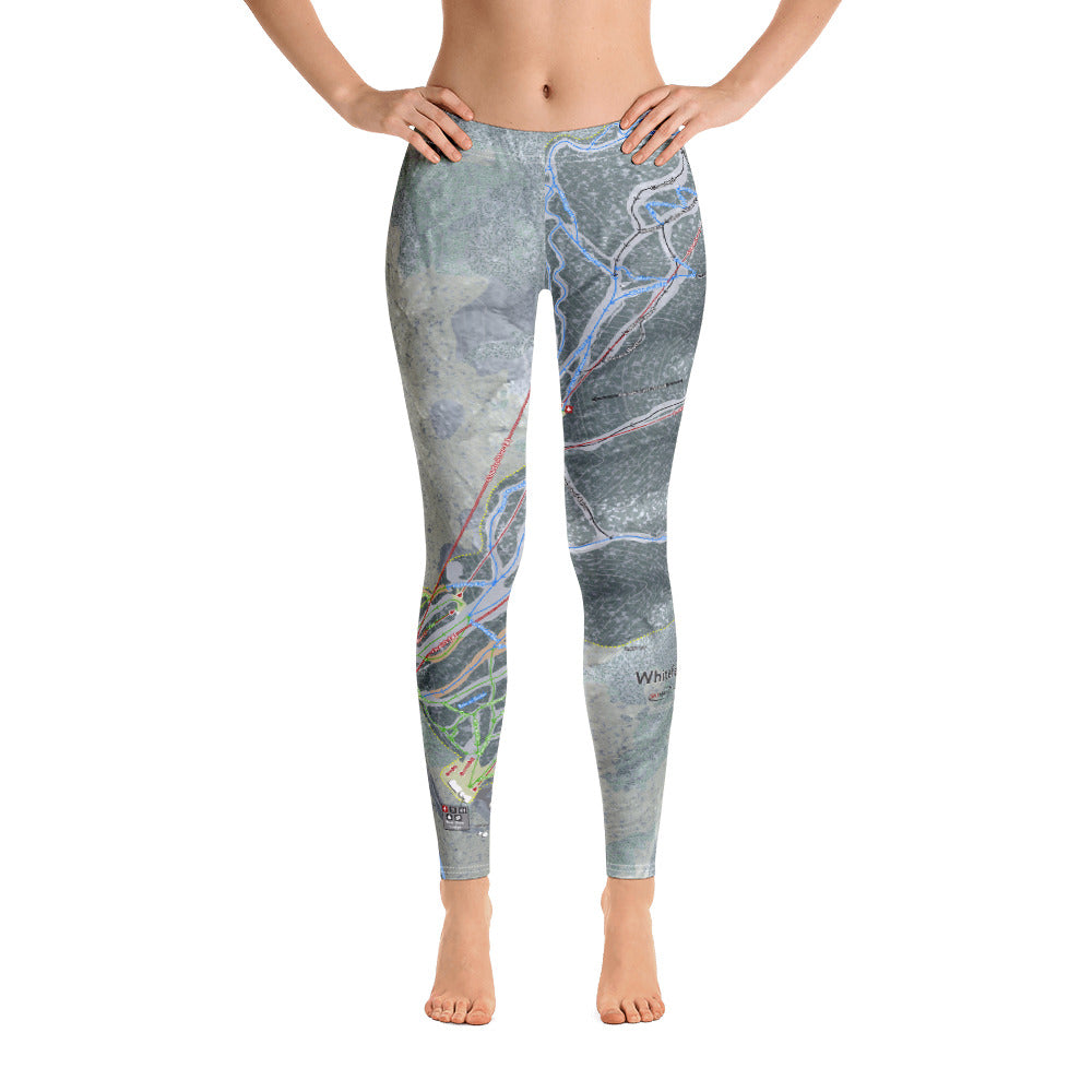 Whiteface, New York Ski Trail Map - Women's Base Layer Bottoms - Powderaddicts