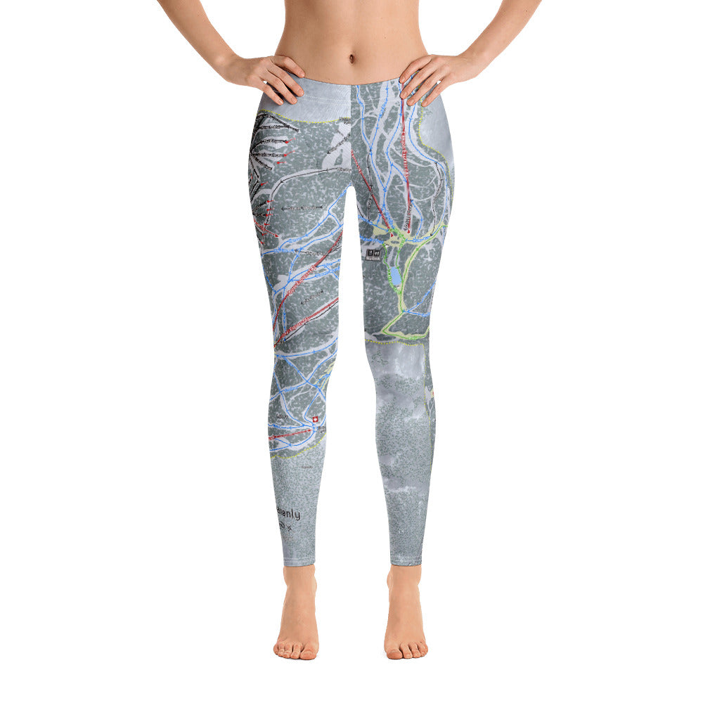 Heavenly, Nevada Ski Trail Map - Women's Base Layer Bottoms - Powderaddicts