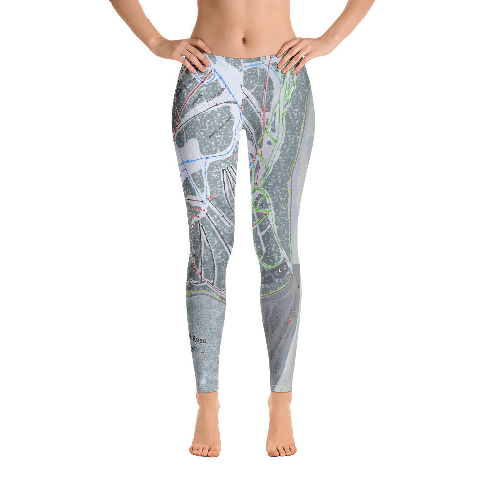 Mt. Rose, Nevada Ski Trail Map - Women's Base Layer Bottoms - Powderaddicts