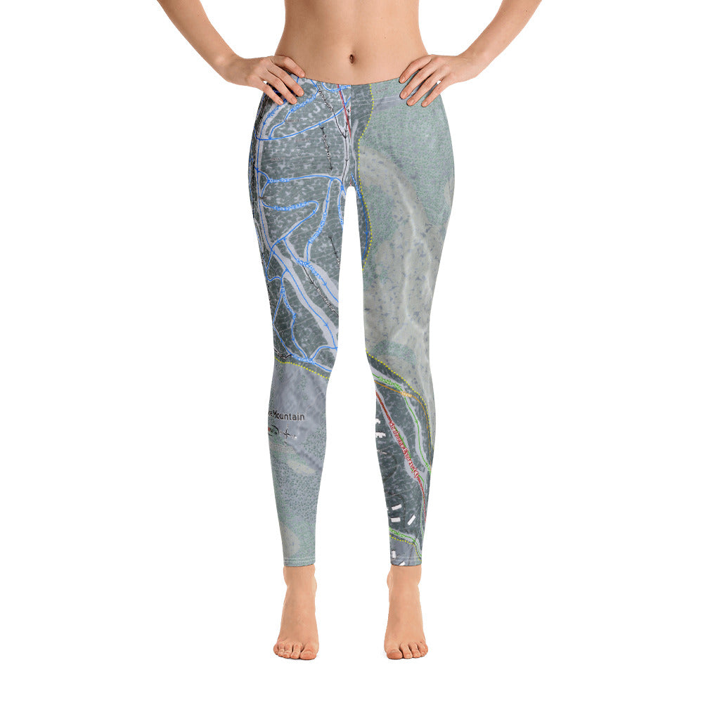 Burke Mountain, Vermont Ski Trail Map - Women's Base Layer Bottoms - Powderaddicts