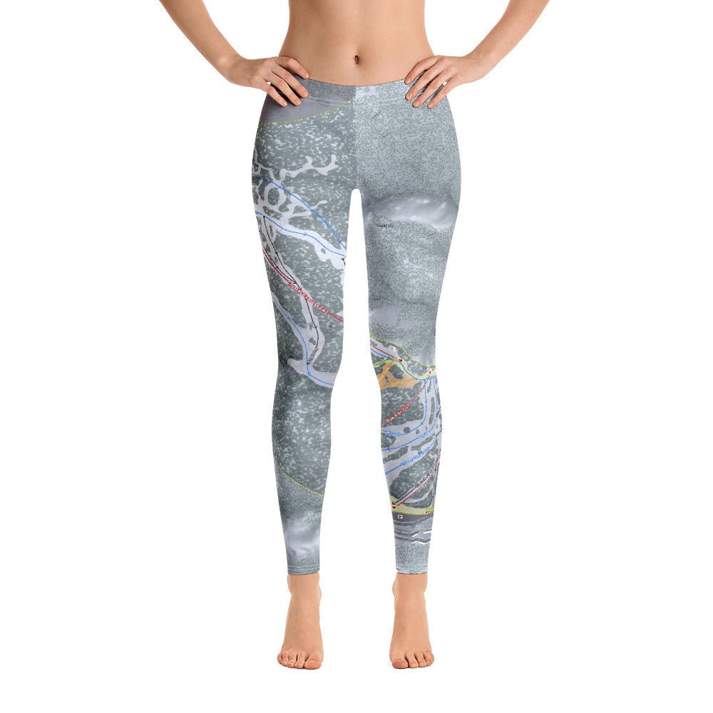 Diamond Peak, Nevada Ski Trail Map - Women's Base Layer Bottoms - Powderaddicts