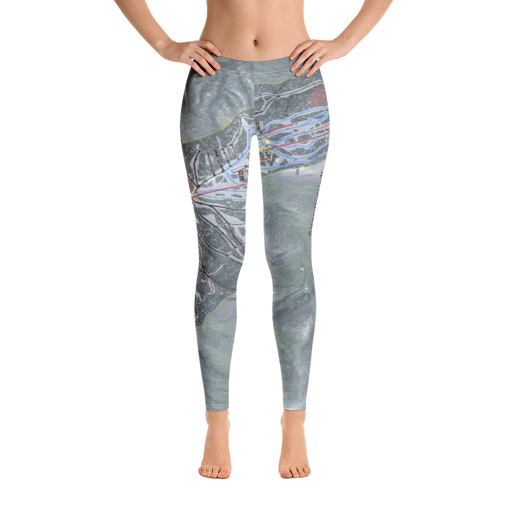 Aspen Highlands, Colorado Ski Trail Map - Women's Base Layer Bottoms - Powderaddicts