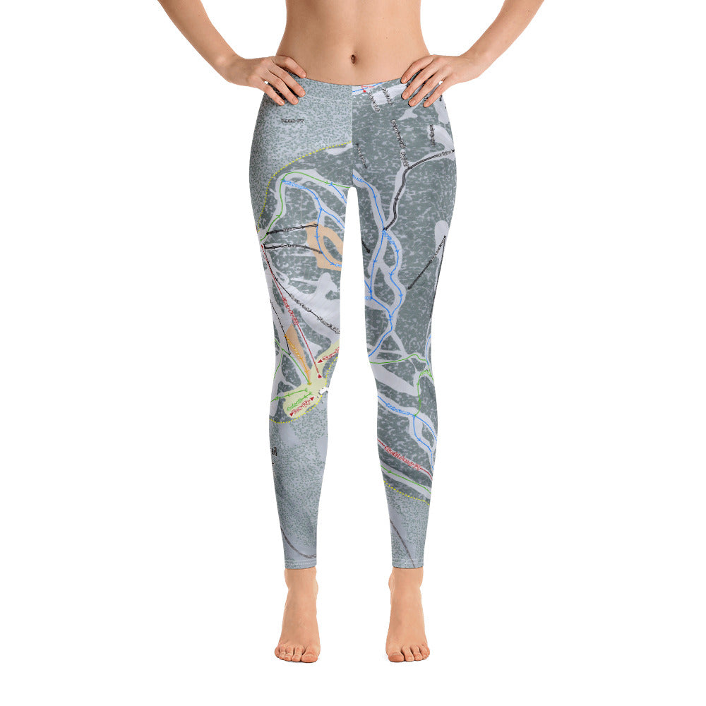 Lost Trail, Montana Ski Trail Map - Women's Base Layer Bottoms - Powderaddicts