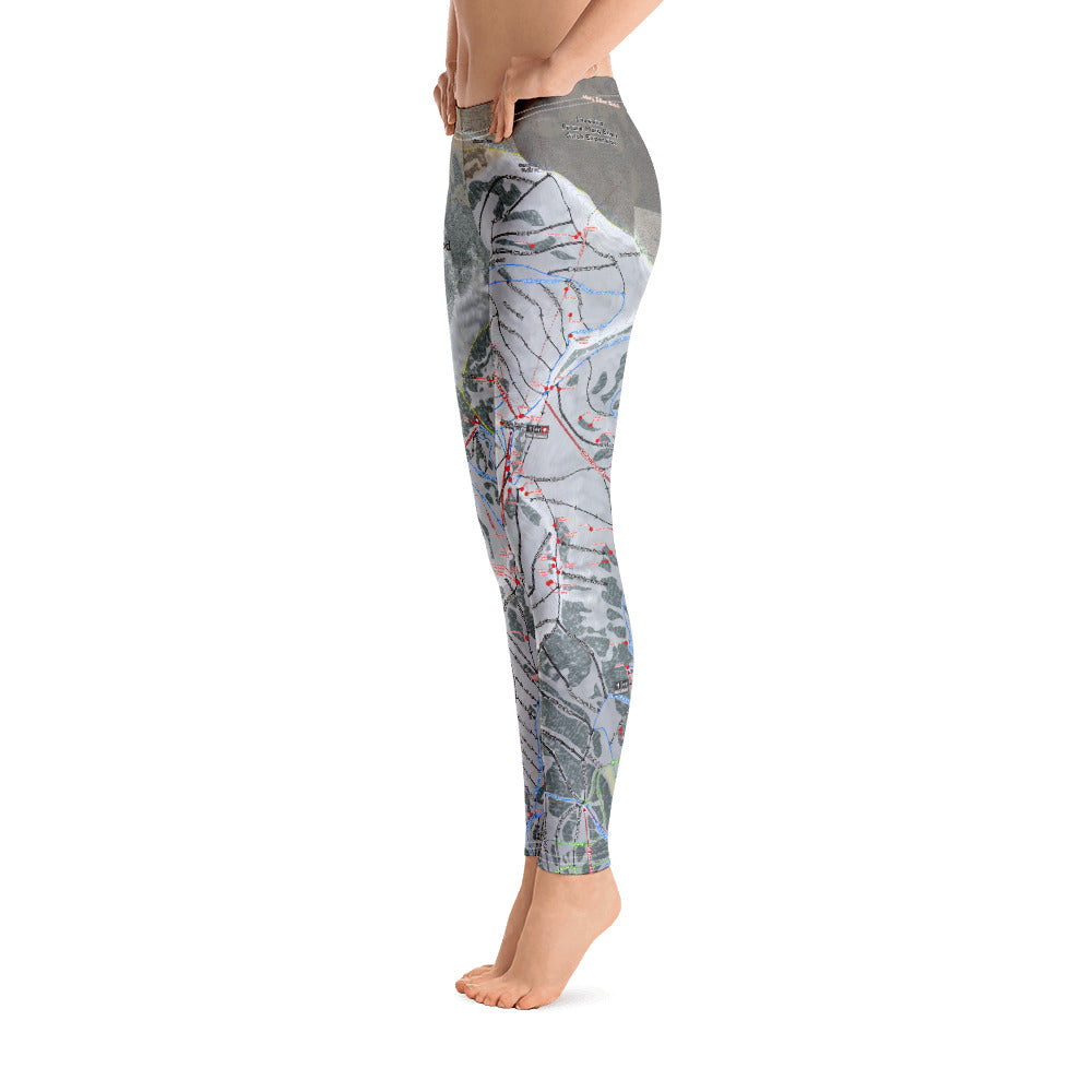 Little Cottonwood Canyon, Utah Ski Trail Map - Women's Base Layer Bottoms - Powderaddicts