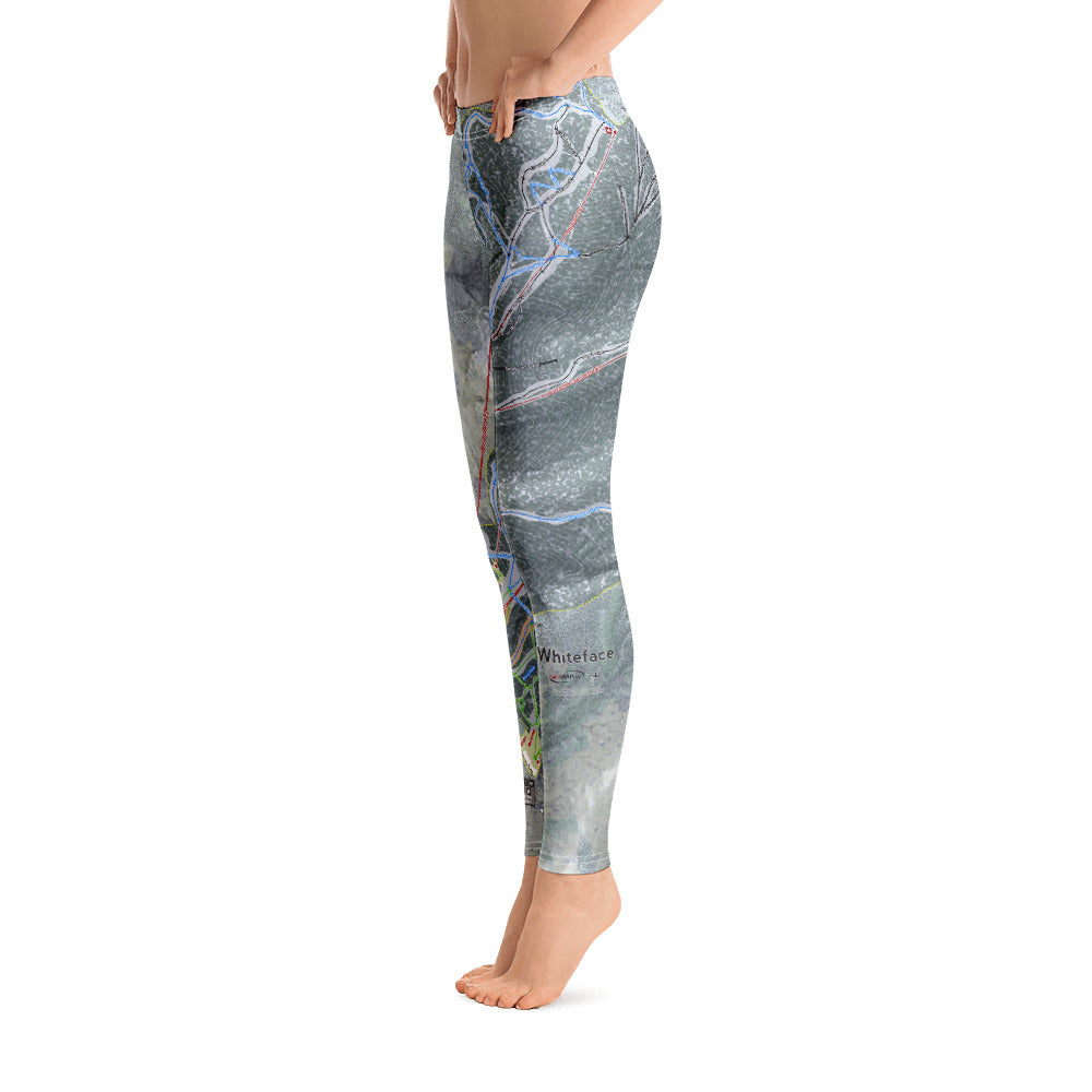 Whiteface, New York Ski Trail Map - Women's Base Layer Bottoms - Powderaddicts