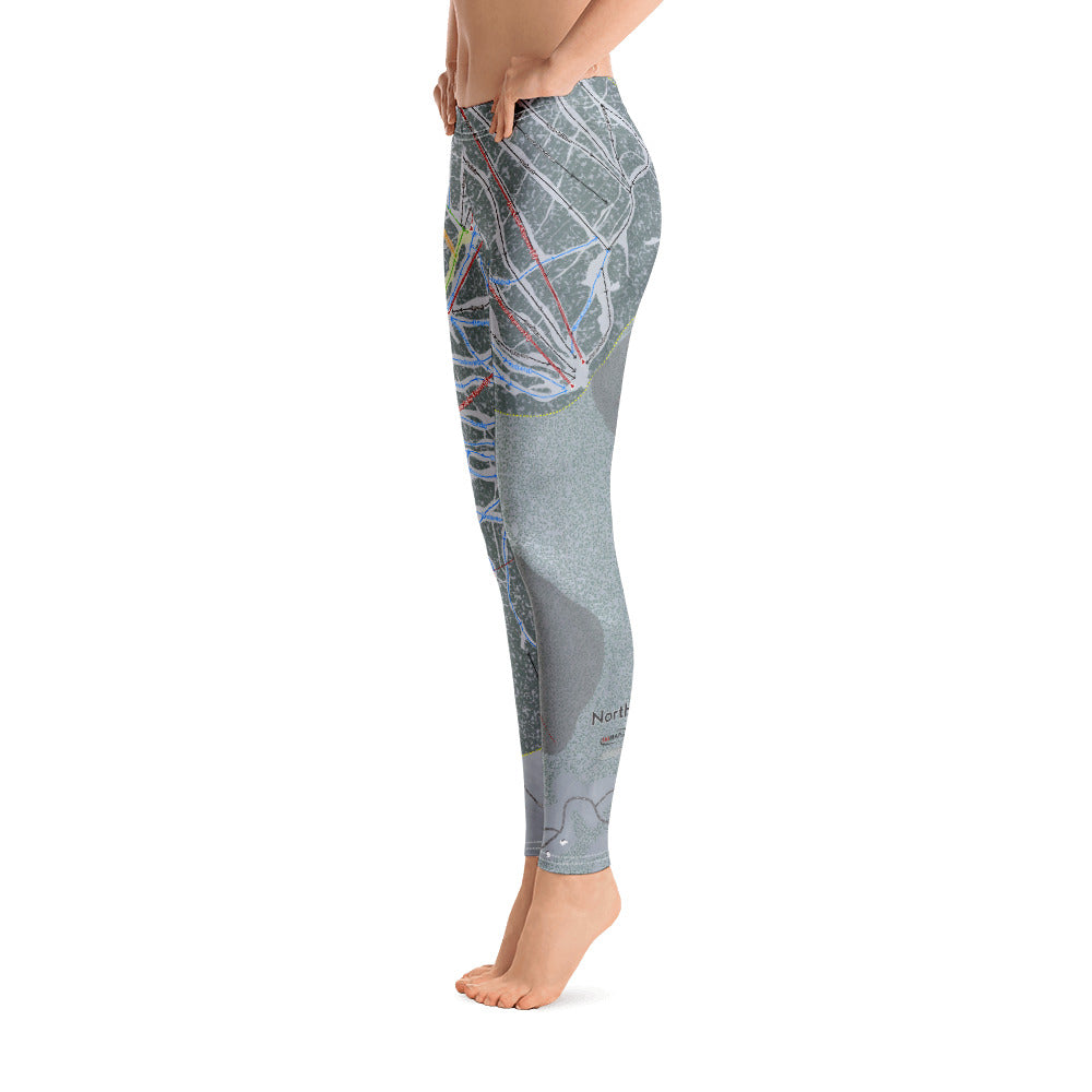 Northstar, California Ski Trail Map - Women's Base Layer Bottoms - Powderaddicts