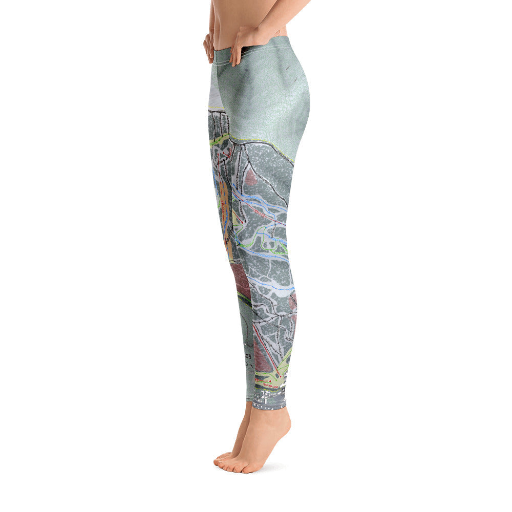 Taos, New Mexico Ski Trail Map - Women's Base Layer Bottoms - Powderaddicts