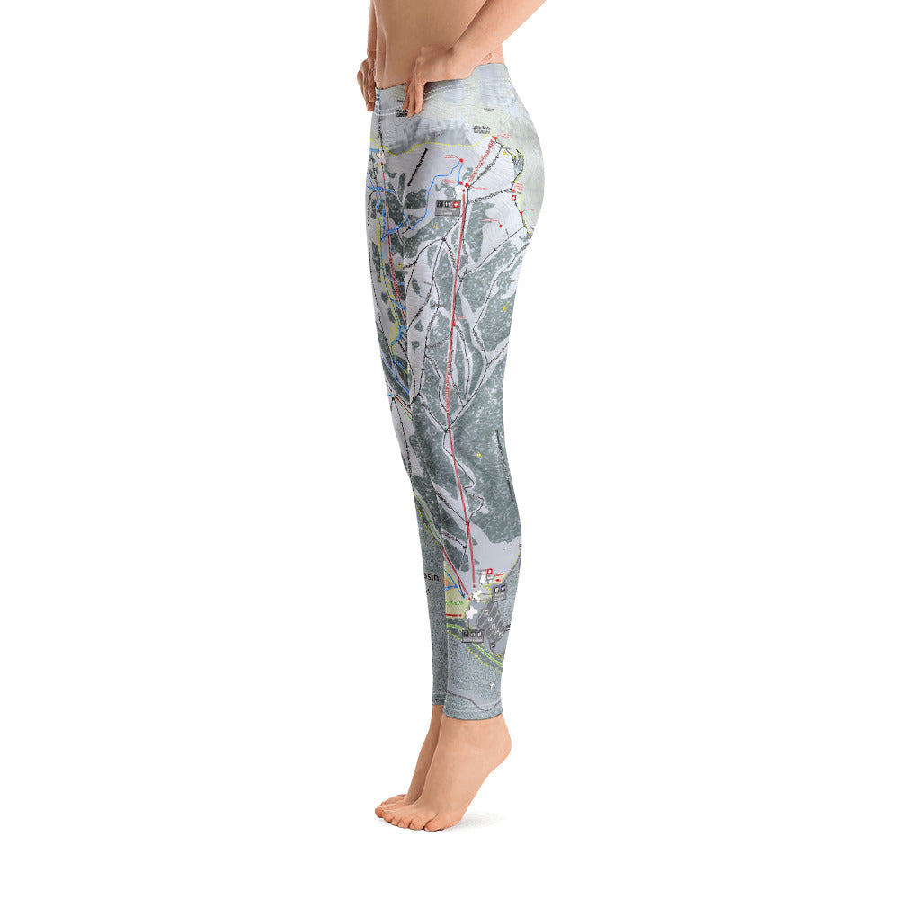 Snowbasin, Utah Ski Trail Map - Women's Base Layer Bottoms - Powderaddicts