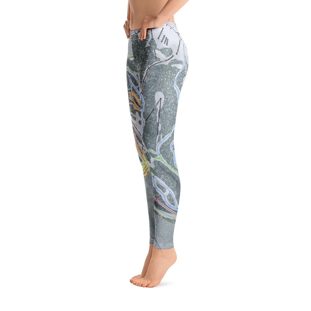 Lost Trail, Montana Ski Trail Map - Women's Base Layer Bottoms - Powderaddicts