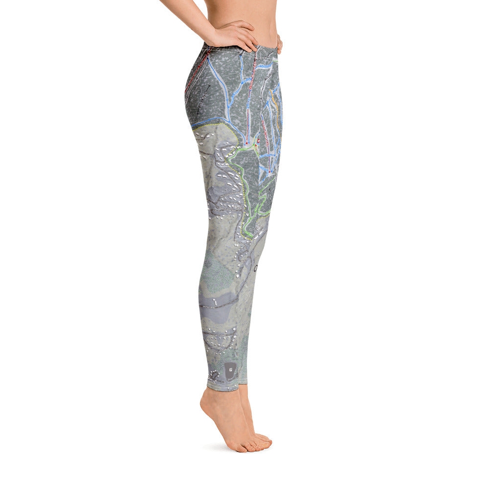 Okemo, Vermont Ski Trail Map - Women's Base Layer Bottoms - Powderaddicts