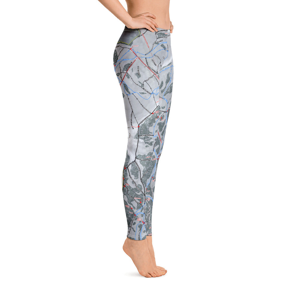 Snowbird, Utah Ski Trail Map - Women's Base Layer Bottoms - Powderaddicts