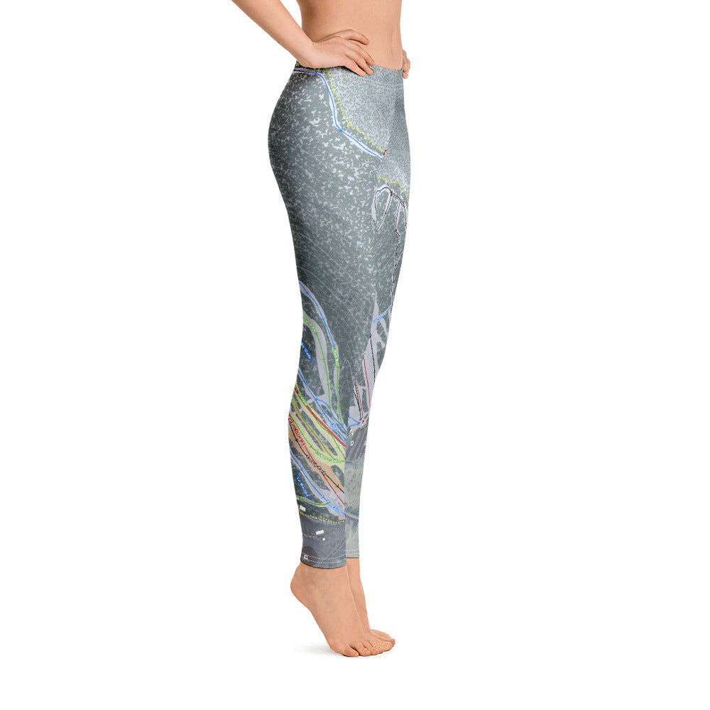 Cannon Mountain, New Hampshire Ski Trail Map -  Women's Base Layer Bottoms - Powderaddicts