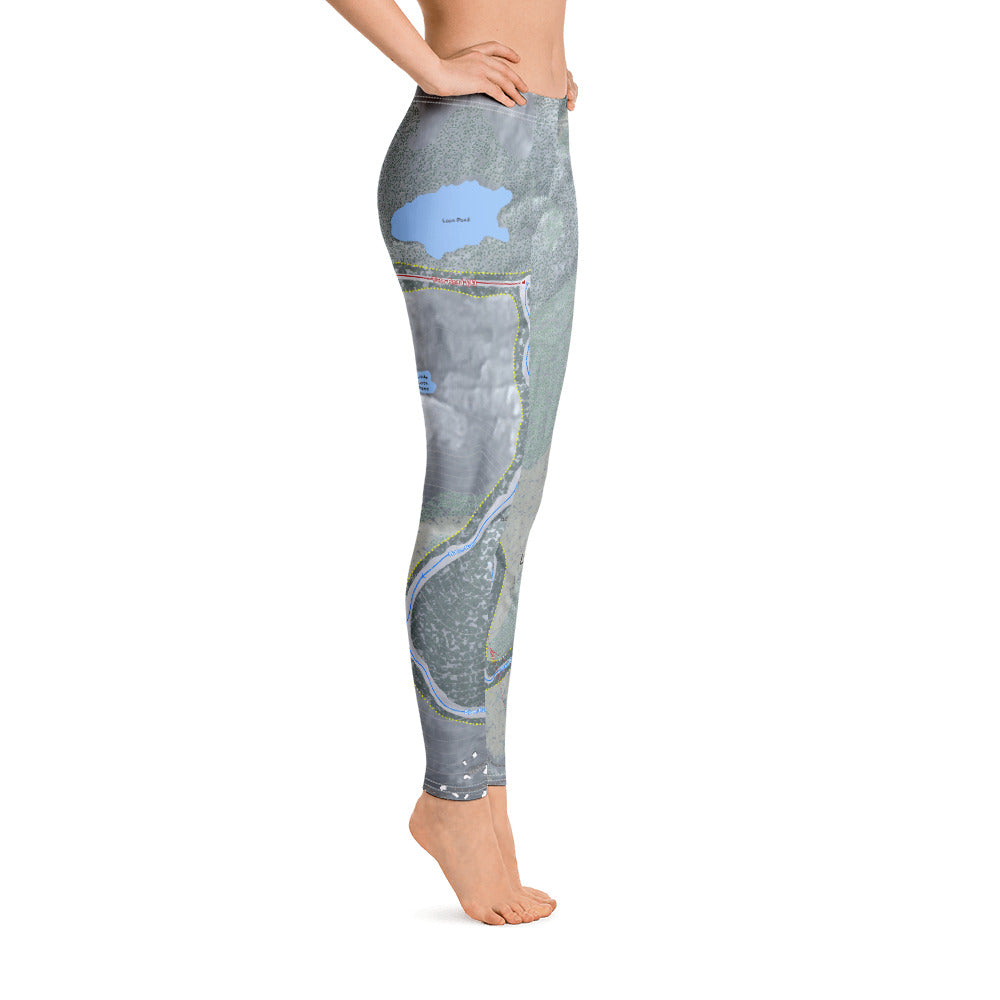 Loon Mountain, New Hampshire Ski Trail Map - Women's Base Layer Bottoms - Powderaddicts