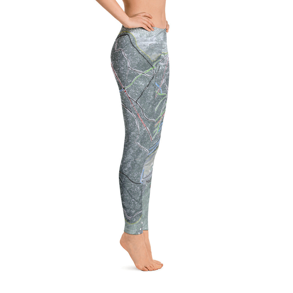 Mad River Glen, Vermont Ski Trail Map - Women's Base Layer Bottoms - Powderaddicts