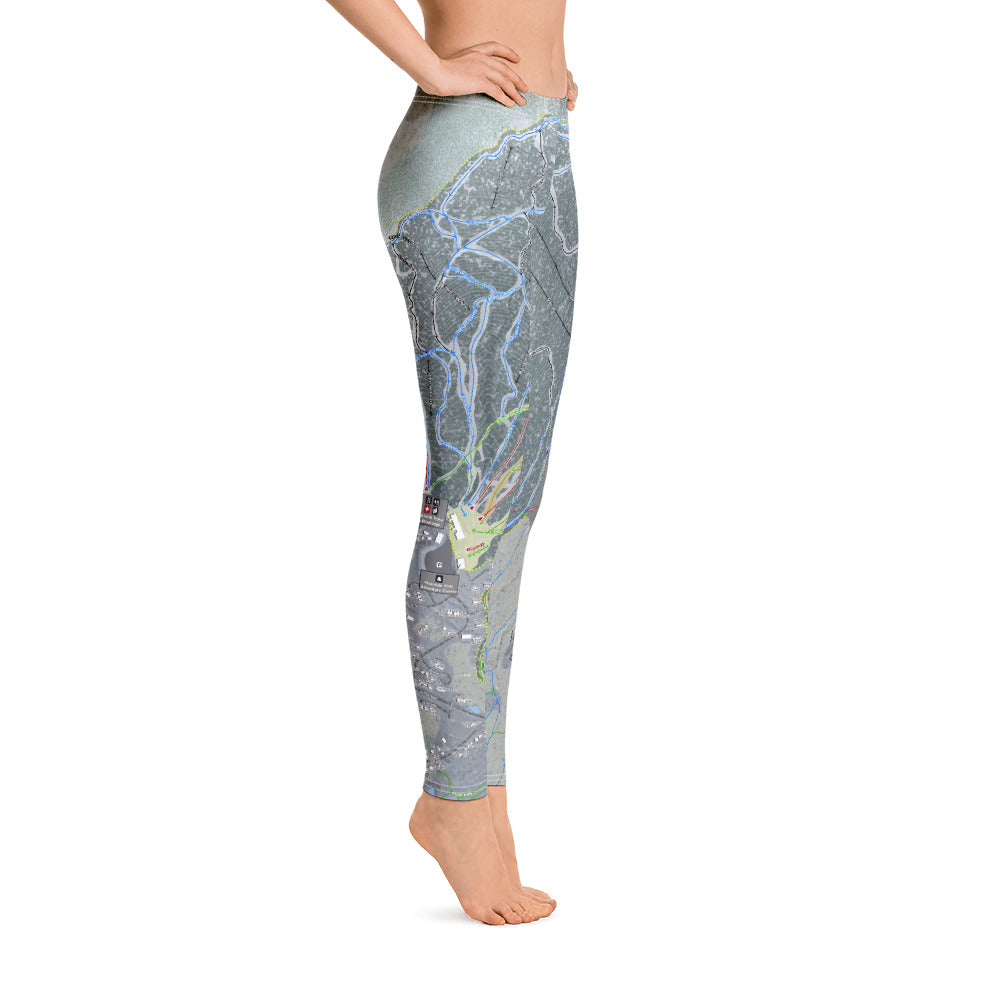 Jay Peak, Vermont Ski Trail Map - Women's Base Layer Bottoms - Powderaddicts