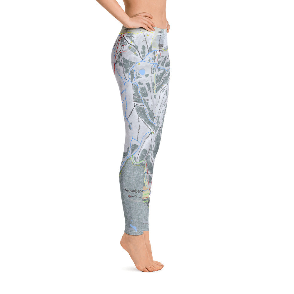 Snowbasin, Utah Ski Trail Map - Women's Base Layer Bottoms - Powderaddicts