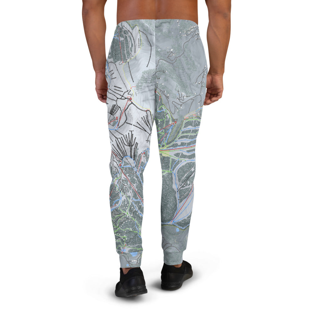 Big Sky, Montana Ski Trail Map Men's Mid-Layer - Powderaddicts