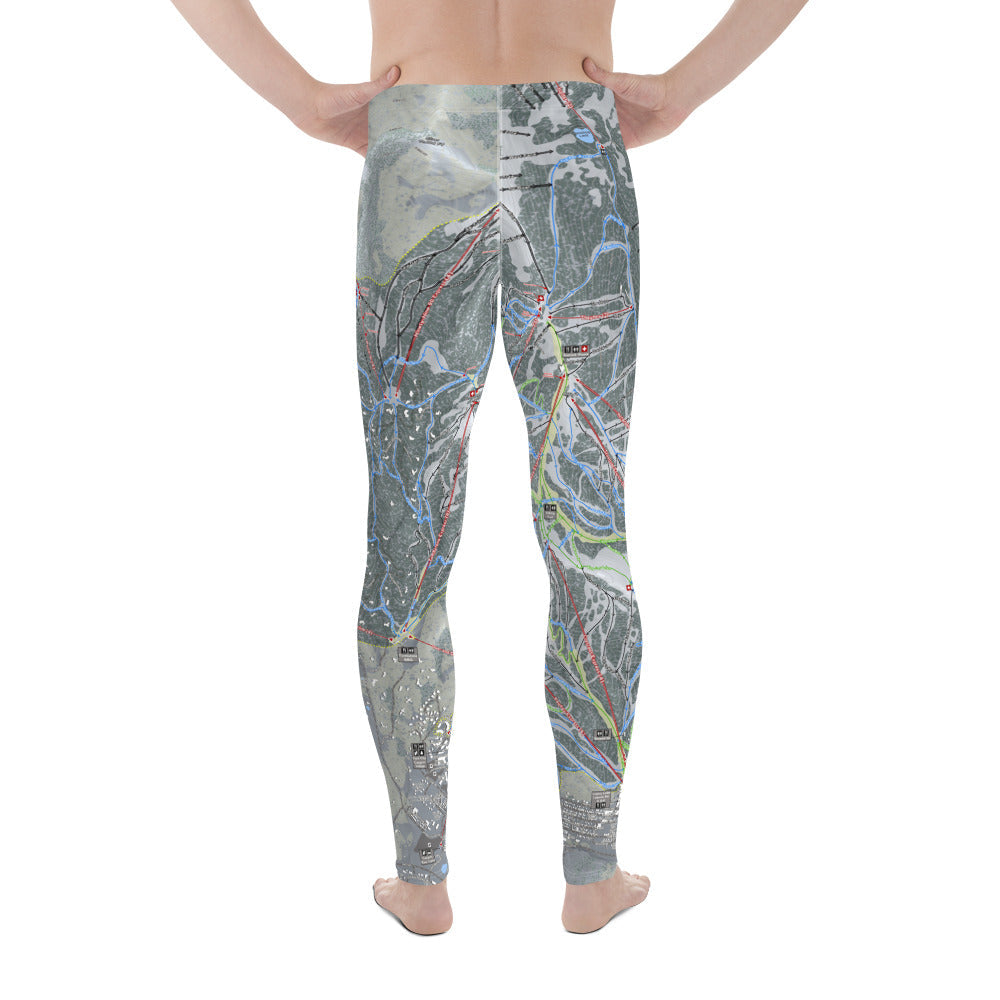 Park City, Utah Ski Trail Map - Men's Base Layer Bottoms - Powderaddicts