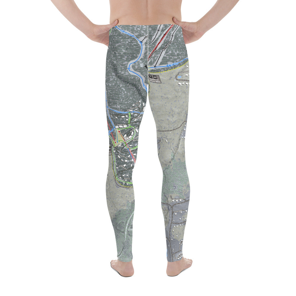 Okemo, Vermont Ski Trail Map - Men's Base Layer Bottoms - Powderaddicts