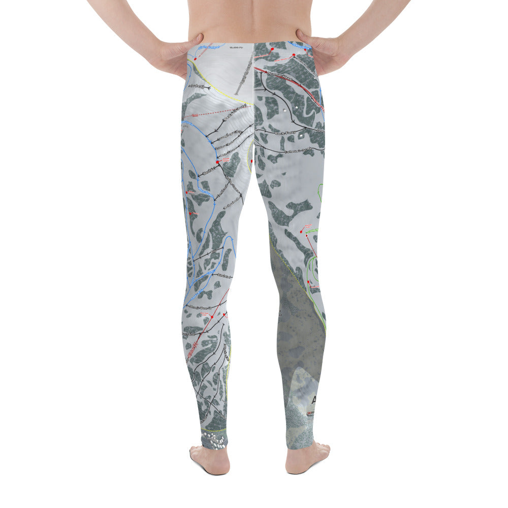 Alta, Utah Ski Trail Map - Men's Base Layer Bottoms - Powderaddicts