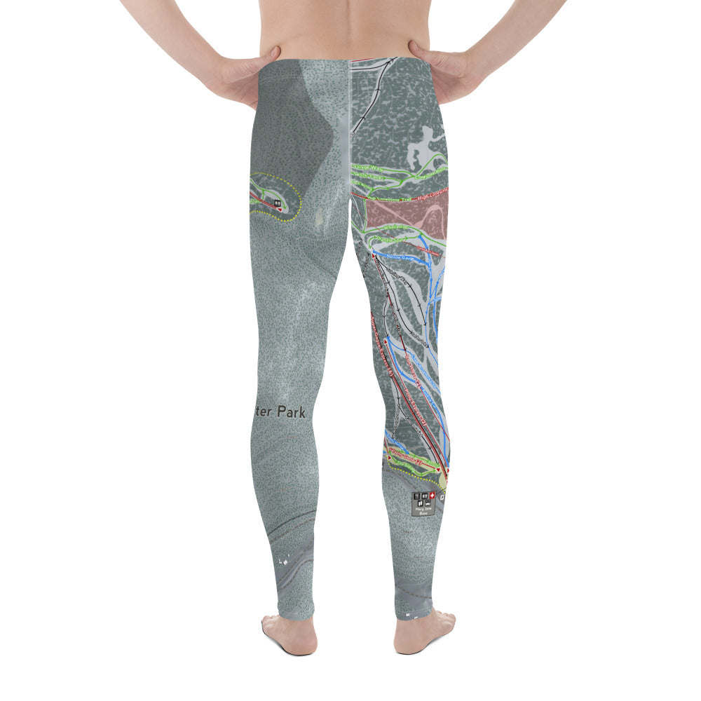 Winter Park, Colorado Ski Trail Map - Men's Base Layer Bottoms - Powderaddicts